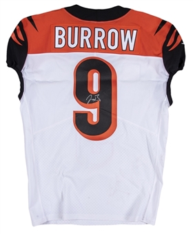 2020 Joe Burrow Game Issued & Signed Cincinnati Bengals Road Jersey (Fanatics)